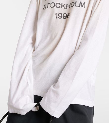 T-shirt oversize en coton mélangé à logo - Acne Studios - Modalova