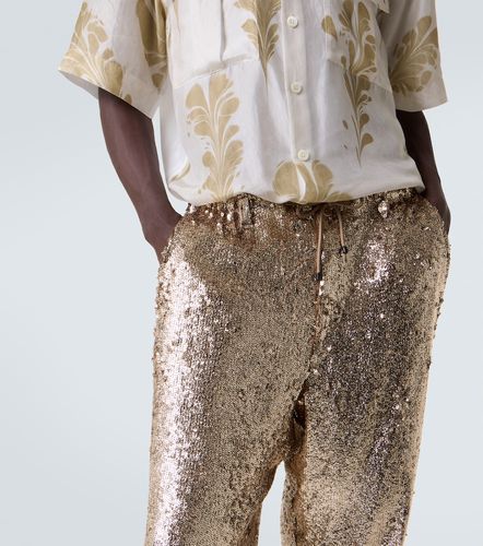 Pantalon droit à sequins - Dries Van Noten - Modalova