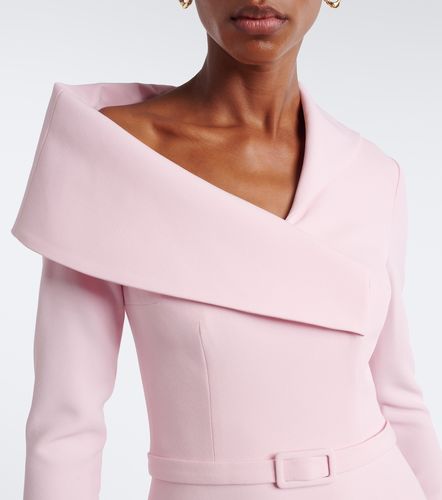 Robe midi Odelle asymétrique en crêpe - Safiyaa - Modalova