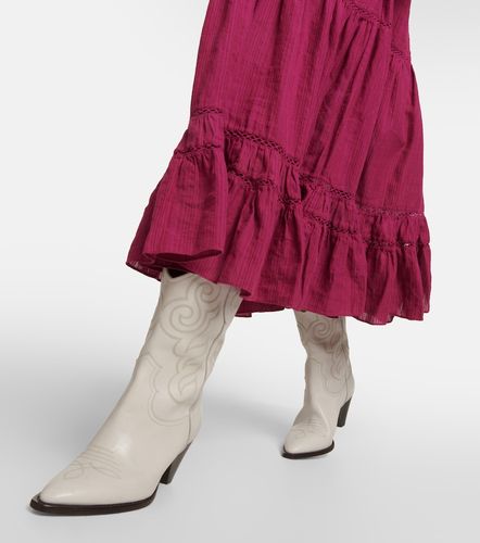 Robe midi Latifa en coton et lin mélangés - Marant Etoile - Modalova