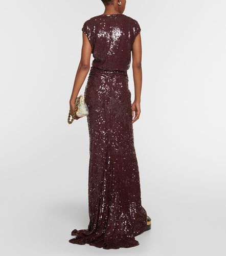 Jupe longue à sequins - Dries Van Noten - Modalova