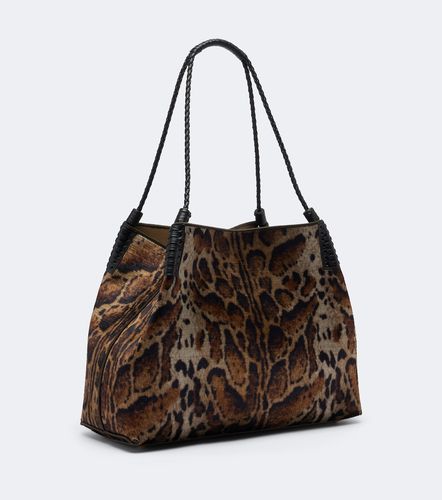 Cabas Libra Large en velours à motif léopard - Etro - Modalova