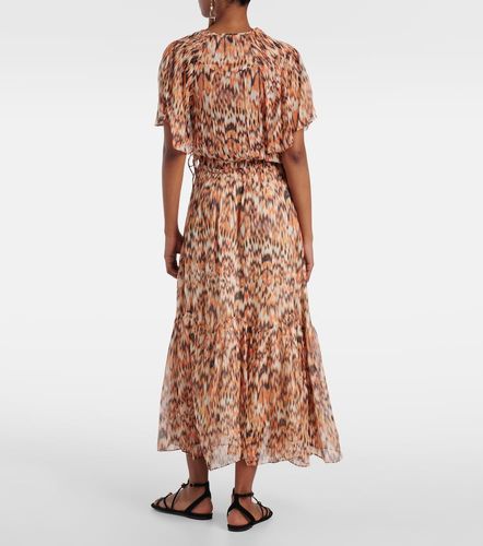Robe midi Odelia imprimée en soie - Isabel Marant - Modalova