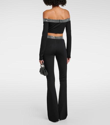 David Koma Crop top à cristaux - David Koma - Modalova