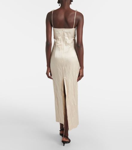 Robe en coton mélangé à fleurs - Magda Butrym - Modalova