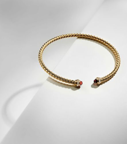 Bracelet Cablespira® Flex en or 18 ct, grenats et diamants - David Yurman - Modalova