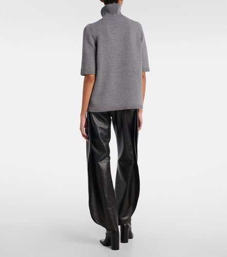 Alaïa Pantalon barrel à taille haute en cuir - Alaia - Modalova