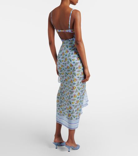 Paréo en coton à fleurs - Dolce&Gabbana - Modalova