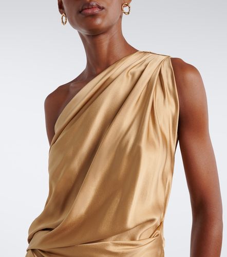Robe longue asymétrique en satin de soie - The Sei - Modalova