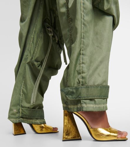 Mules Devon en cuir métallisé - The Attico - Modalova