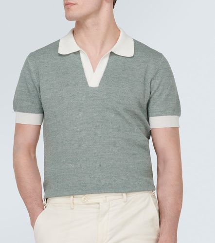 Thom Sweeney Polo en coton et lin - Thom Sweeney - Modalova