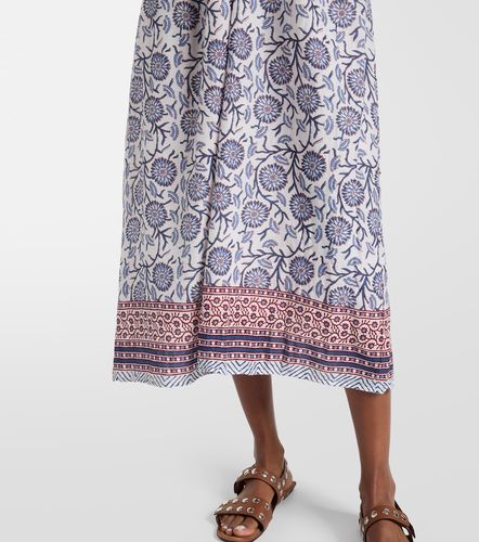 Velvet Robe midi en coton à fleurs - Velvet - Modalova