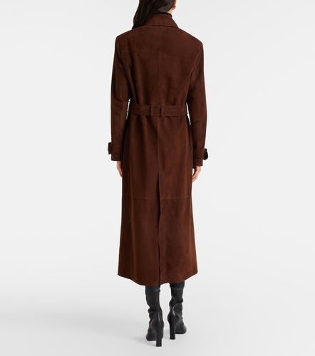 Trench-coat Tate en daim - Nour Hammour - Modalova