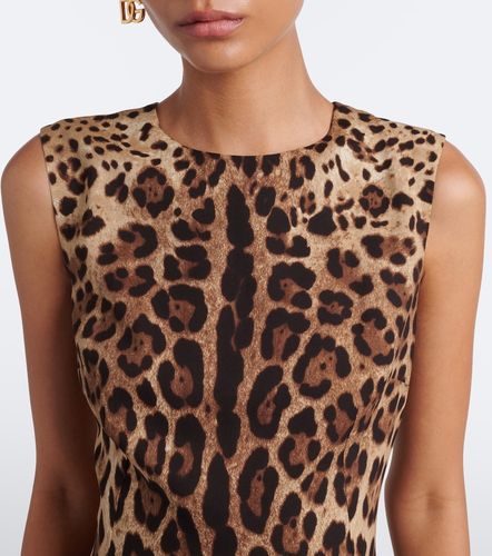 Robe midi en soie mélangée - Dolce&Gabbana - Modalova