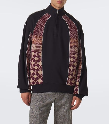 Pull demi-zippé en coton et laine - Dries Van Noten - Modalova