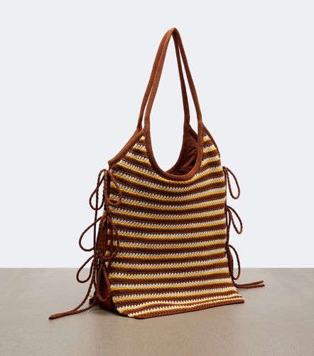 Cabas Ivy en crochet à rayures - Miu Miu - Modalova