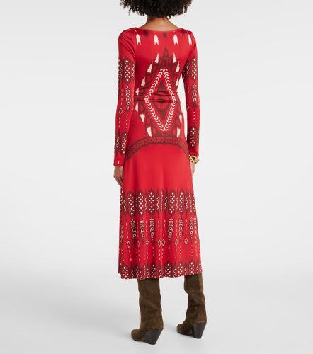 Robe midi en jersey à imprimé - Johanna Ortiz - Modalova
