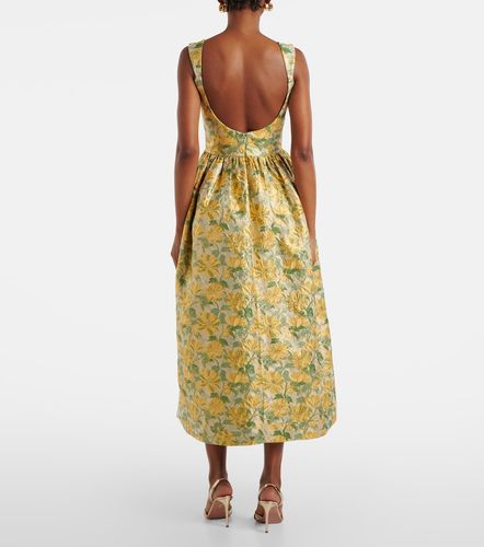 Robe longue en jacquard à fleurs - Markarian - Modalova