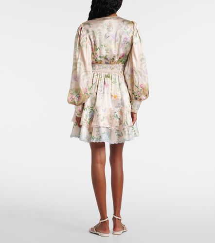 Robe imprimée en soie à cristaux - Camilla - Modalova
