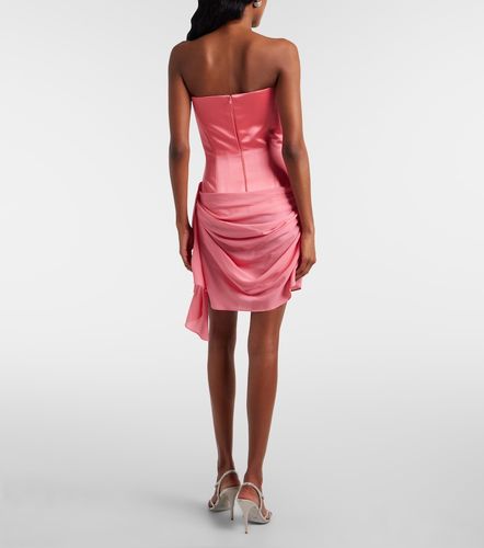 Robe corset drapée en soie - Alex Perry - Modalova