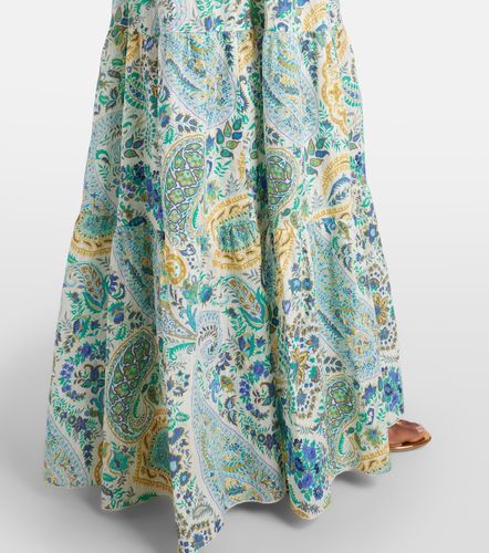 Robe longue en coton à motif cachemire - Etro - Modalova