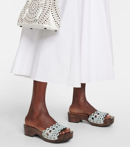 Alaïa Mules Vienne en cuir et bois - Alaia - Modalova