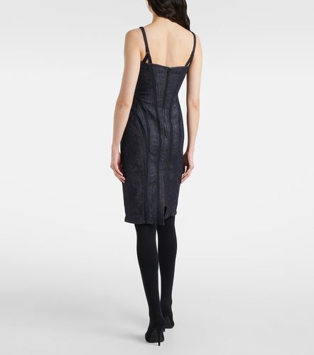 Mugler Robe midi en jean - Mugler - Modalova