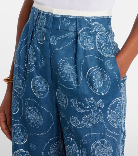 Alémais Pantalon ample Lucky en lin à imprimé - Alemais - Modalova