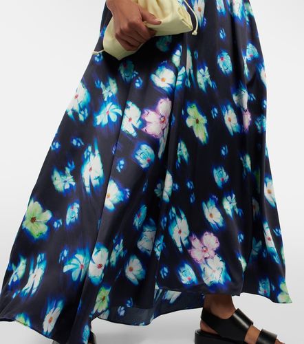 Robe midi en satin à fleurs - Dorothee Schumacher - Modalova