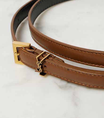 Ceinture extra-fine Cassandre en cuir - Saint Laurent - Modalova