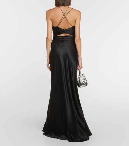 Robe longue asymétrique en soie - The Sei - Modalova