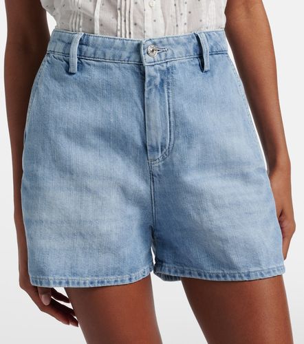 Short en denim de coton et lin - 7 For All Mankind - Modalova