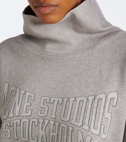 Sweat-shirt en molleton de coton à logo - Acne Studios - Modalova