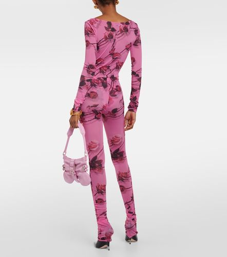 Legging semi-transparent imprimé - Blumarine - Modalova