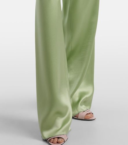 Pantalon ample à taille haute en soie - Valentino - Modalova