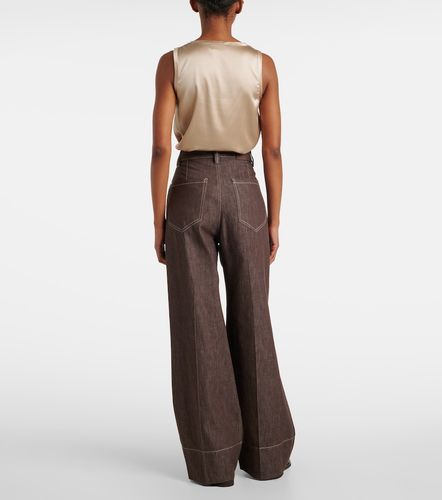 Jean wide à taille mi-haute - Brunello Cucinelli - Modalova