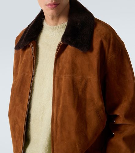 Veste blouson en daim et shearling - Auralee - Modalova