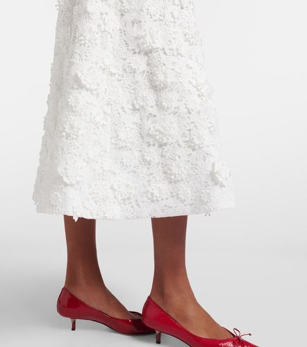 Robe midi en dentelle brodée - Leo Lin - Modalova