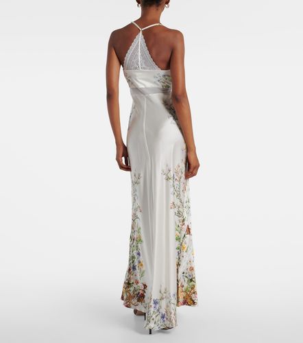 Camilla Robe long en soie à fleurs - Camilla - Modalova