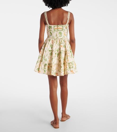 Robe Lime en coton mélangé à fleurs - Agua by Agua Bendita - Modalova