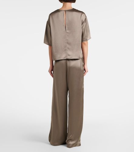 Leset Pantalon ample Barb en satin - Leset - Modalova