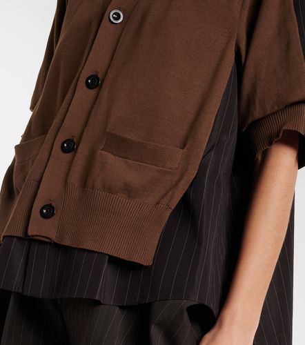 Sacai Cardigan en coton rayé - Sacai - Modalova