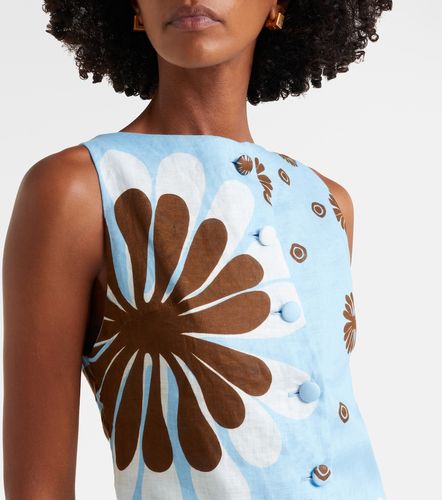 Robe Rhoda en lin à imprimé floral - Cala de la Cruz - Modalova