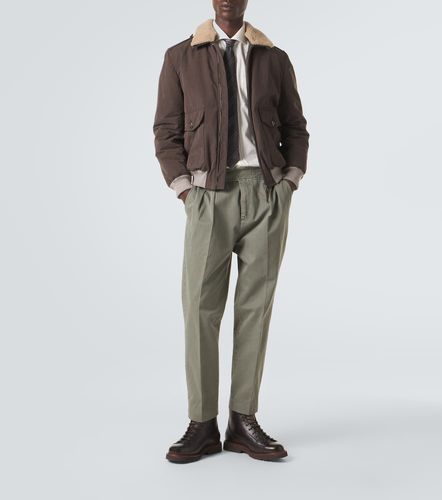 Veste blouson en coton mélangé - Brunello Cucinelli - Modalova