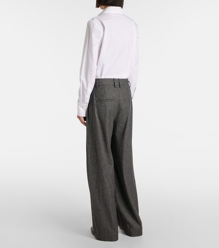 Pantalon ample taille haute à carreaux - Vince - Modalova