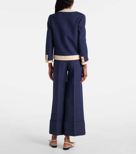 Veste brodée en laine et soie - Valentino - Modalova