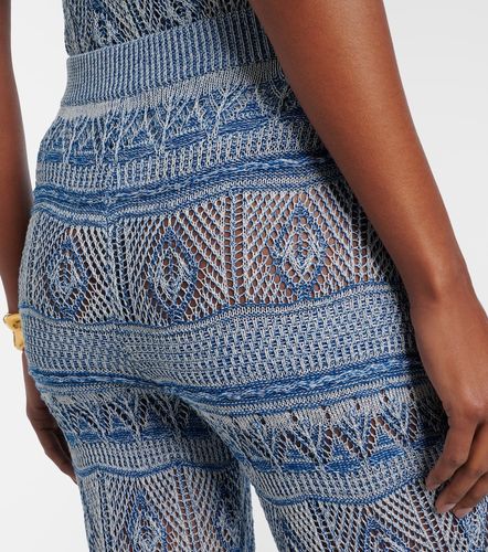 Pantalon évasé en crochet de coton - Etro - Modalova