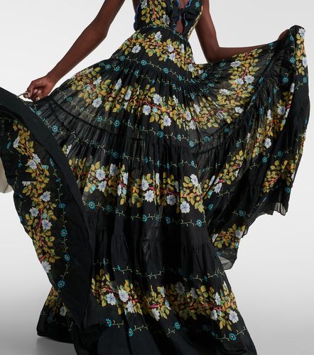 Etro Robe longue en coton à fleurs - Etro - Modalova