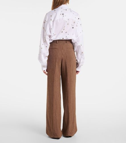 Pantalon ample en lin mélangé - Dries Van Noten - Modalova