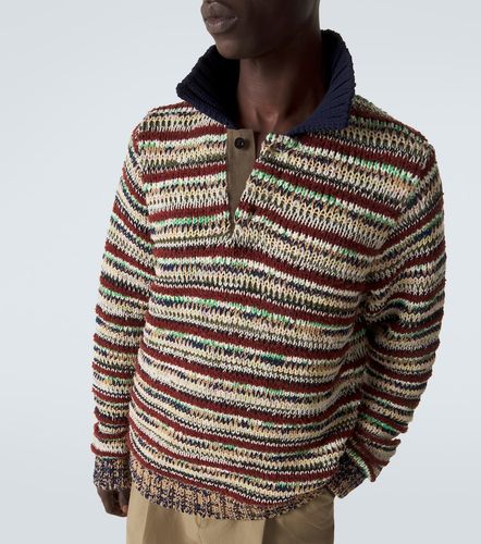 Sacai Polo rayé en coton mélangé - Sacai - Modalova
